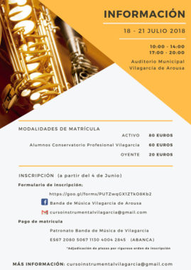 info III Curso Instrumental Cidade Vilagarcía