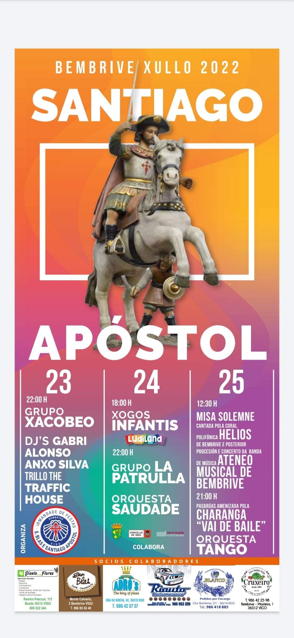 Fiestas Santiago Apostol Bembrive 2022